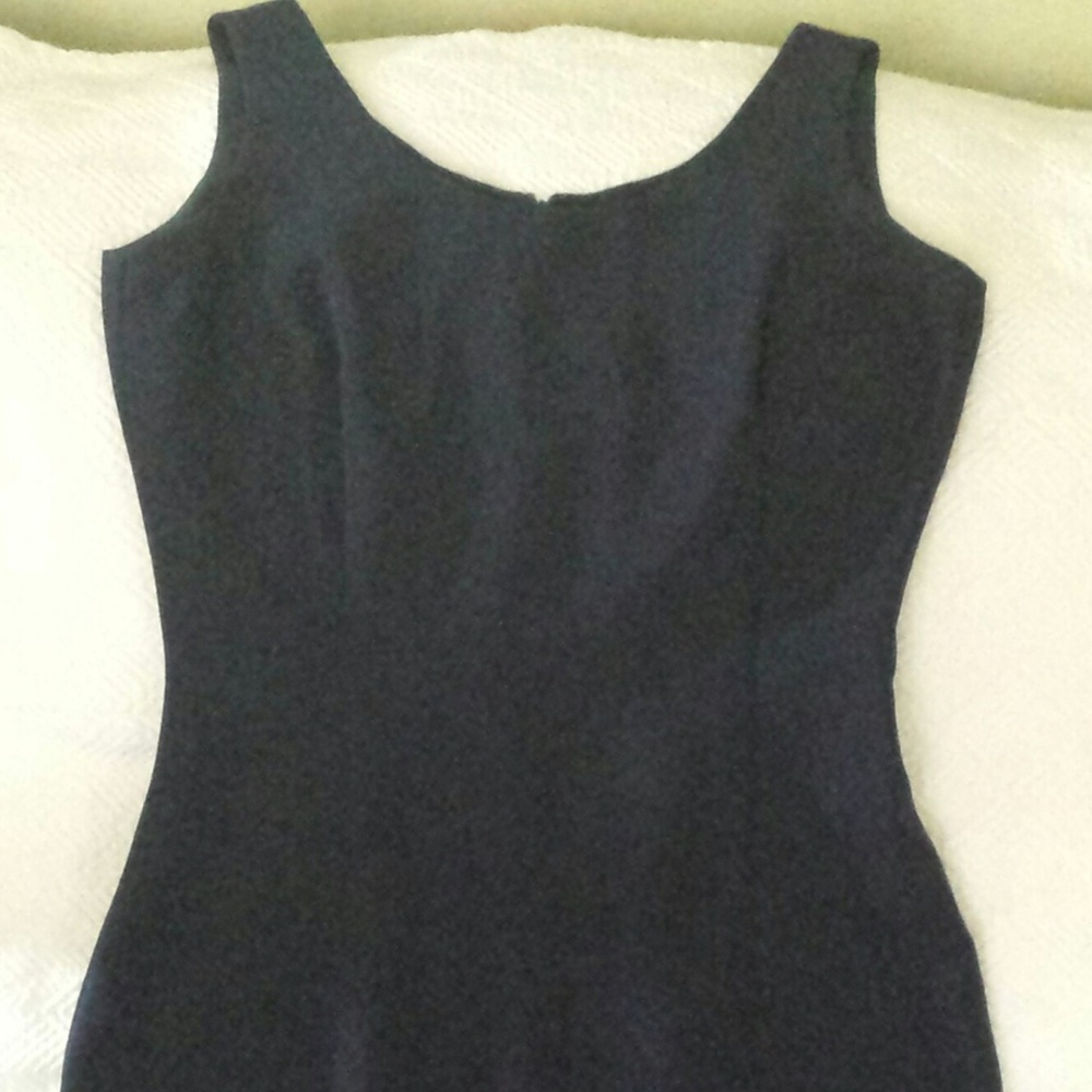Ann Tjian for Kenar Navy Blue Sheath Dress